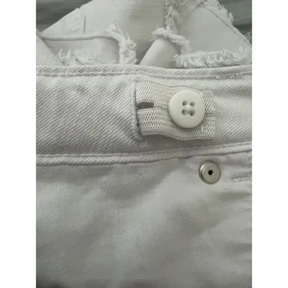 2 Pair Bundle Lot of Black & White Girls Jeans Shorts sz womens small kids 10/12 - Picture 8 of 8